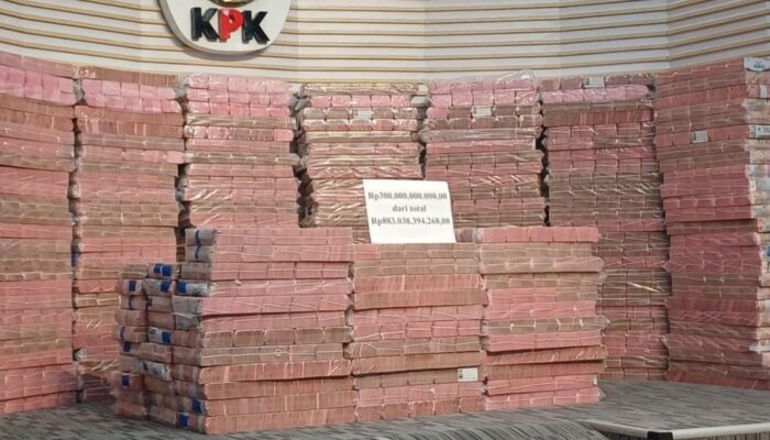 KPK Pamerkan Uang Rp300 Miliar Kasus Investasi Fiktif PT Taspen