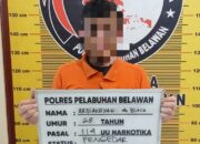Polres Pelabuhan Belawan Ringkus Pengedar Sabu di Komplek Uka Terjun