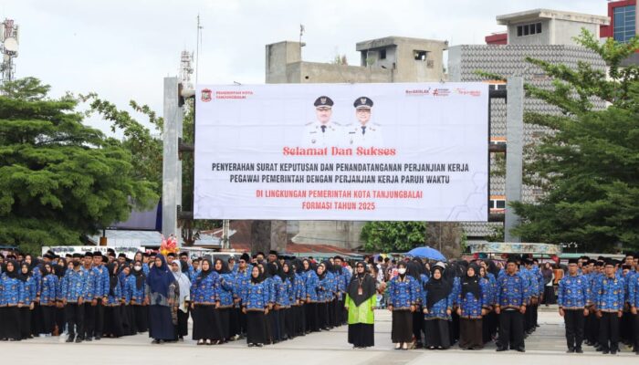 Dua Ribuan PPPK Paruh Waktu di Tanjungbalai Terima SK
