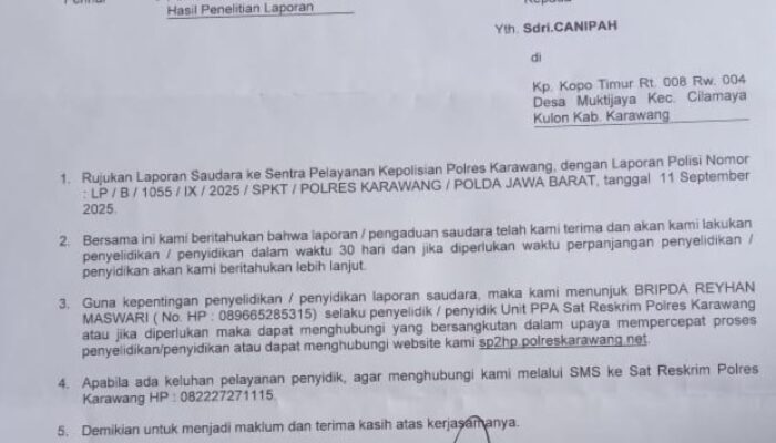 KNPI dan UPTD PPA Karawang Dampingi Korban Dugaan Pencabulan Anak di Cilamaya