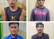 Personil Polsek Dolok Masihul Bekuk Empat Pelaku Curas