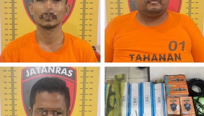 Polres Sergai Amankan Pelaku Pencurian Alat Panen