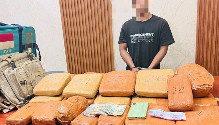 Polisi Gagalkan Peredaran 24,6 Kg Ganja di Sergai