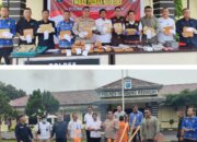 Polres Sergai Musnahkan Barang Bukti Ganja
