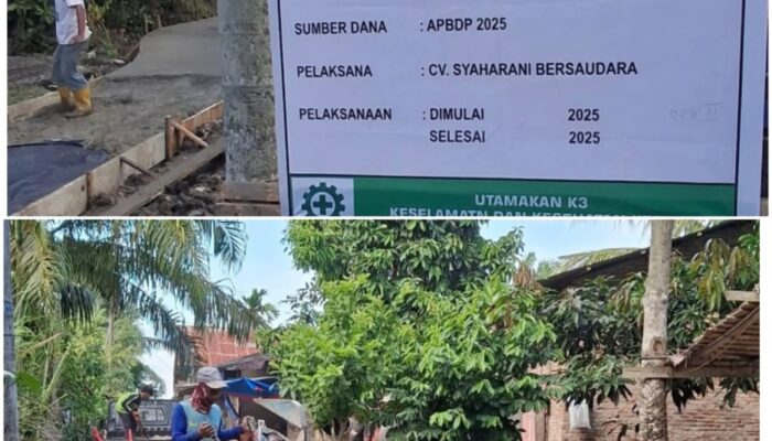 Proyek Pokir di Panai Hulu Dikerjakan Tanpa RAB, Kualitas Diragukan