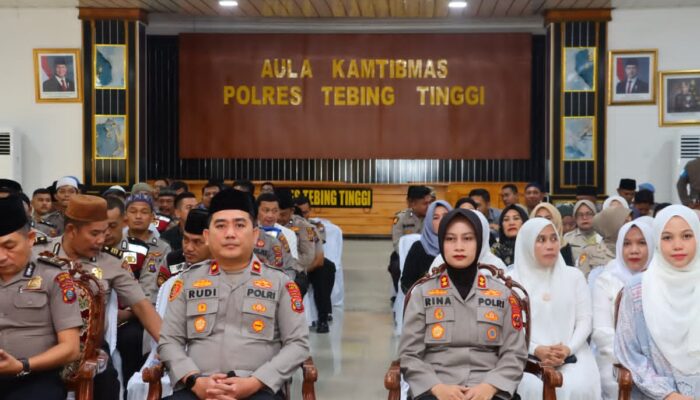 Keluarga Besar Polres Tebing Tinggi Peringati Isra’ Mi’raj Nabi Muhammad SAW 1447 H