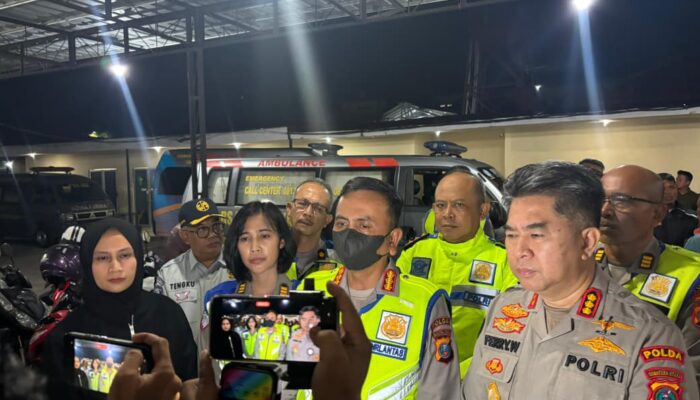 Ditlantas Polda Sumut Fasilitasi Ambulans dan Kawal Jenazah Korban Laka KA di Tebing Tinggi