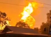 Ledakan Pipa Gas PT TGI Hanguskan Rumah Warga Inhil
