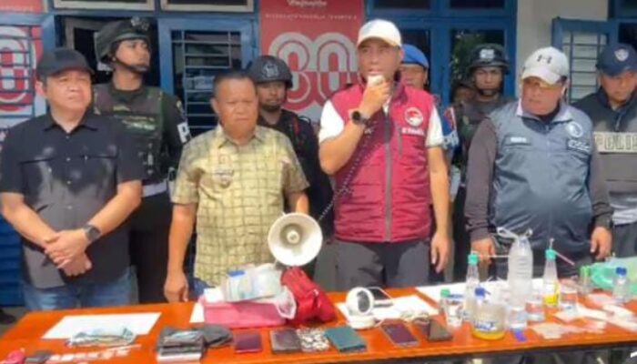 Polisi Gerebek Sarang Narkoba di Percut Sei Tuan