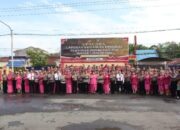 Polresta Deli Serdang Gelar Upacara Kenaikan Pangkat