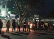 Jaga Ketertiban Kota Tebing Tinggi, Brimob Bersama TNI Gelar Patroli