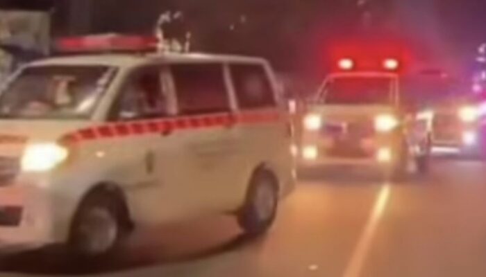 Puluhan Mobil Ambulans Datangi Mapolres Cimahi