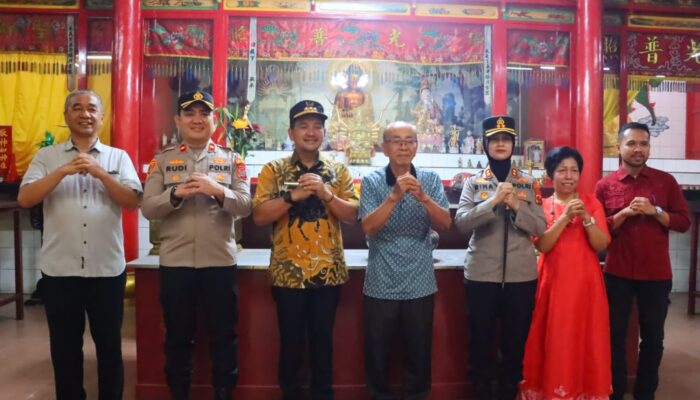 Pastikan Perayaan Imlek Kondusif, Kapolres Tebing Tinggi Bersama Walikota Tinjau Kelenteng