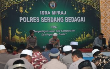 Polres Sergai Gelar Peringatan Isra’ Mi’raj 1447 H