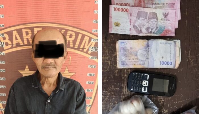 Nekat Edarkan Uang Palsu, Lansia Diamankan Personel Polsek Perbaungan