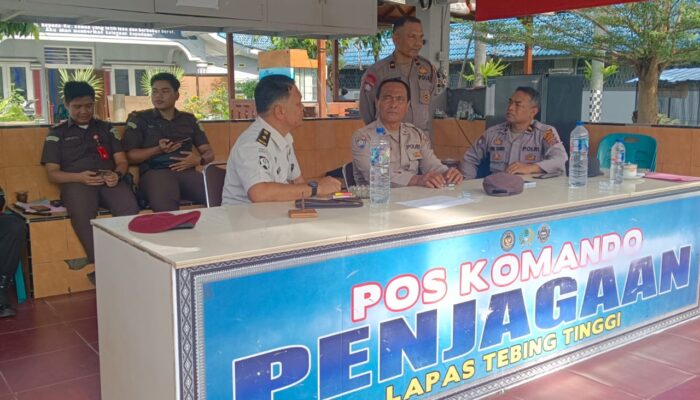 Sambangi Lapas Kelas II B, Polres Tebingtinggi Himbau Polsuspas Tetap Waspada