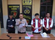 Sat Reskrim Polres Sergai Gelar Doorstop Kasus Penggelapan Oknum Kades