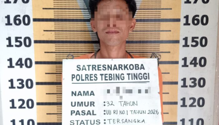 Sat Resnarkoba Polres Tebing Tinggi Tangkap Pemilik Sabu di Bandar Khalifah
