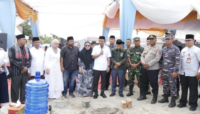 Walikota Tanjungbalai Letak Batu Pertama Pembangunan Gedung Hj Salmah Saragih