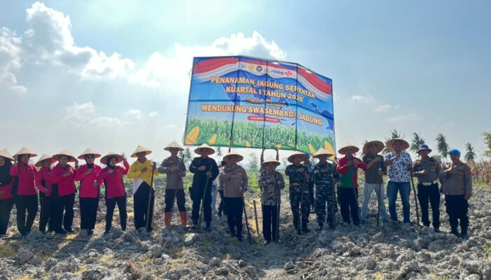 Polres Tanjungbalai Tanam Jagung Serentak Kuartal I Tahun 2026