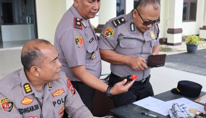 Wakapolres Tapsel Sidak Senpi Personel