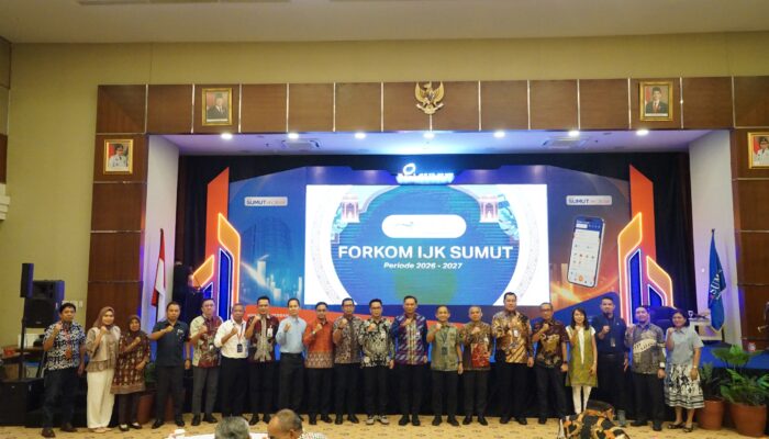 Dirut Bank Sumut Dipercaya Jabat Ketua Umum Forkom IJK Sumut 2026–2027