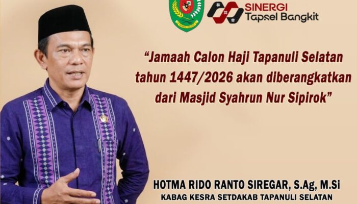 Sebanyak 130 Jamaah Calon Haji Asal Tapsel Siap Diberangkatkan
