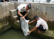 Lapas Kelas I Medan Lepas Bibit Ikan Nila dan Panen Kangkung Hidroponik