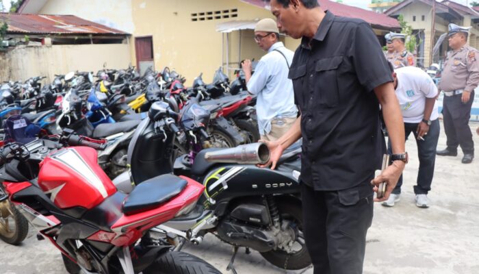 Polisi Amankan Belasan Unit Motor Terlibat Aksi Balap Liar dan Begal