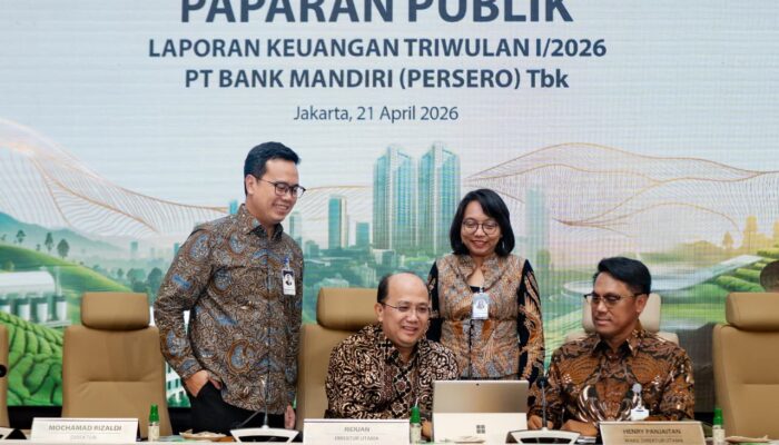 Bank Mandiri Catat Laba Bersih Rp15,4 Triliun di Kuartal I 2026, Kukuhkan Peran sebagai Mitra Strategis Pemerintah