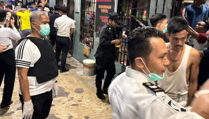 Kanit Reskrim Polsek Labuhan Ruku Pimpin Razia di Lapas Kelas IIA