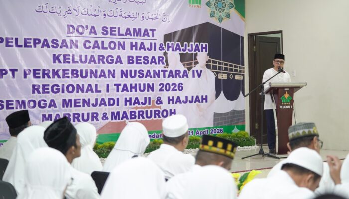 Lepas 60 Jamaah Calon Haji, PTPN IV Regional I Gelar Do’a Selamat