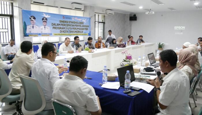 Pemko Tanjungbalai Bahas Percepatan Program 3 Juta Rumah MBR