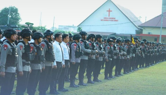 Brimob Polda Sumut Gelar Apel Kesiapsiagaan