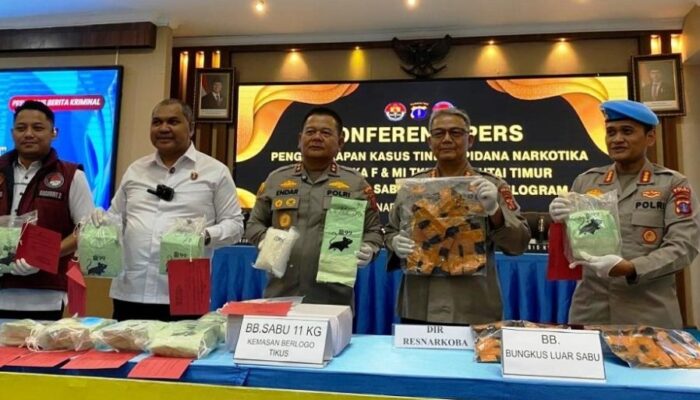 Polisi Amankan Sabu Label Tikus Hitam Senilai Rp20 Miliar