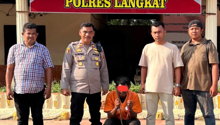 Polsek Tanjung Pura Bekuk ‘Rayap Kayu’ Rumah Kosong
