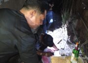 Polres Langkat Bakar Gubuk Tempat Pesta Sabu di Hinai