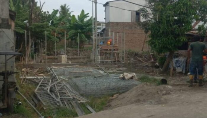 Pembangunan Tower Seluler di Marelan Diduga Tanpa Izin