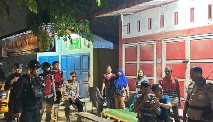 Polres Pelabuhan Belawan dan Brimob Polda Sumut Gelar Patroli Skala Besar