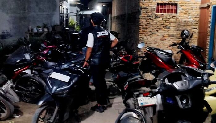 Gudang Penampungan Motor di Deli Serdang Digerebek, Ratusan Unit Disita