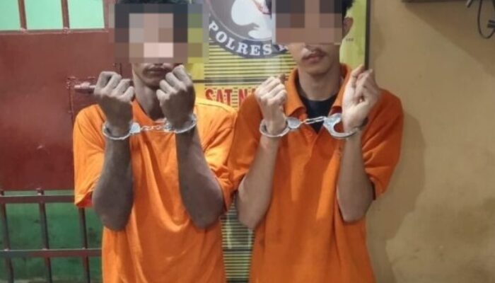 Gerebek Lokasi Peredaran Narkoba, Polres Langkat Amankan Dua Pria