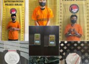 Polres Binjai Amankan 3 Pengedar Narkoba dari TKP Berbeda