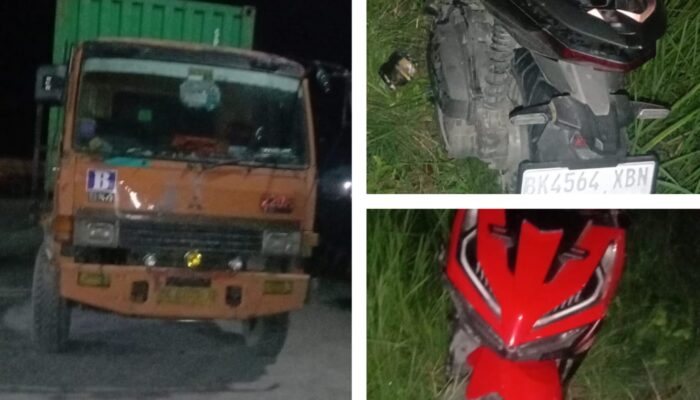 Satlantas Polres Sergai Tangani Laka Maut di Perbaungan