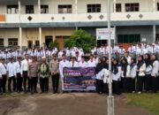 Pimpin Upacara di SMK Karya Utama, Kapolsek Dolok Masihul Ajak Jauhi Narkoba