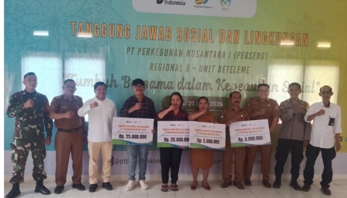 PTPN I Regional 8 Salurkan Program TJSL di Desa Po’ona