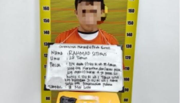 Polisi Tangkap Pengedar Sabu di Medan Timur
