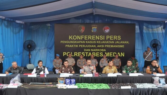 Polrestabes Medan Sikat 290 Pelaku Kejahatan, 19 Dilumpuhkan