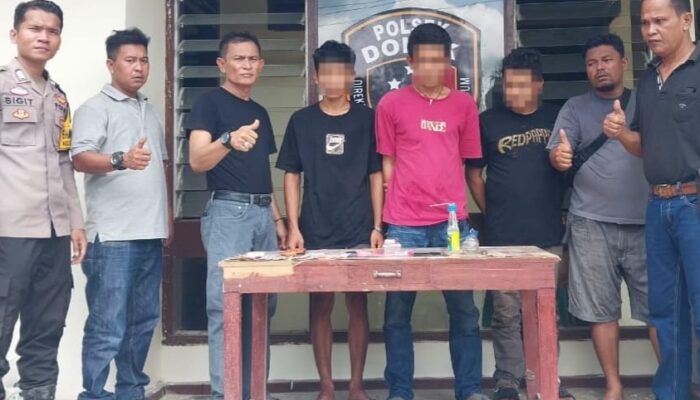 Ungkap Kasus Narkoba di Paluta, Polsek Dolok Tangkap Tiga Pria