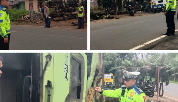 Truk Tubruk Kantor Desa di Batang Toru, Sopir Tewas