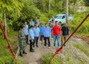 Walikota Padangsidimpuan Tinjau Lokasi Perbaikan Jembatan